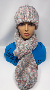 Knit hat and scarf