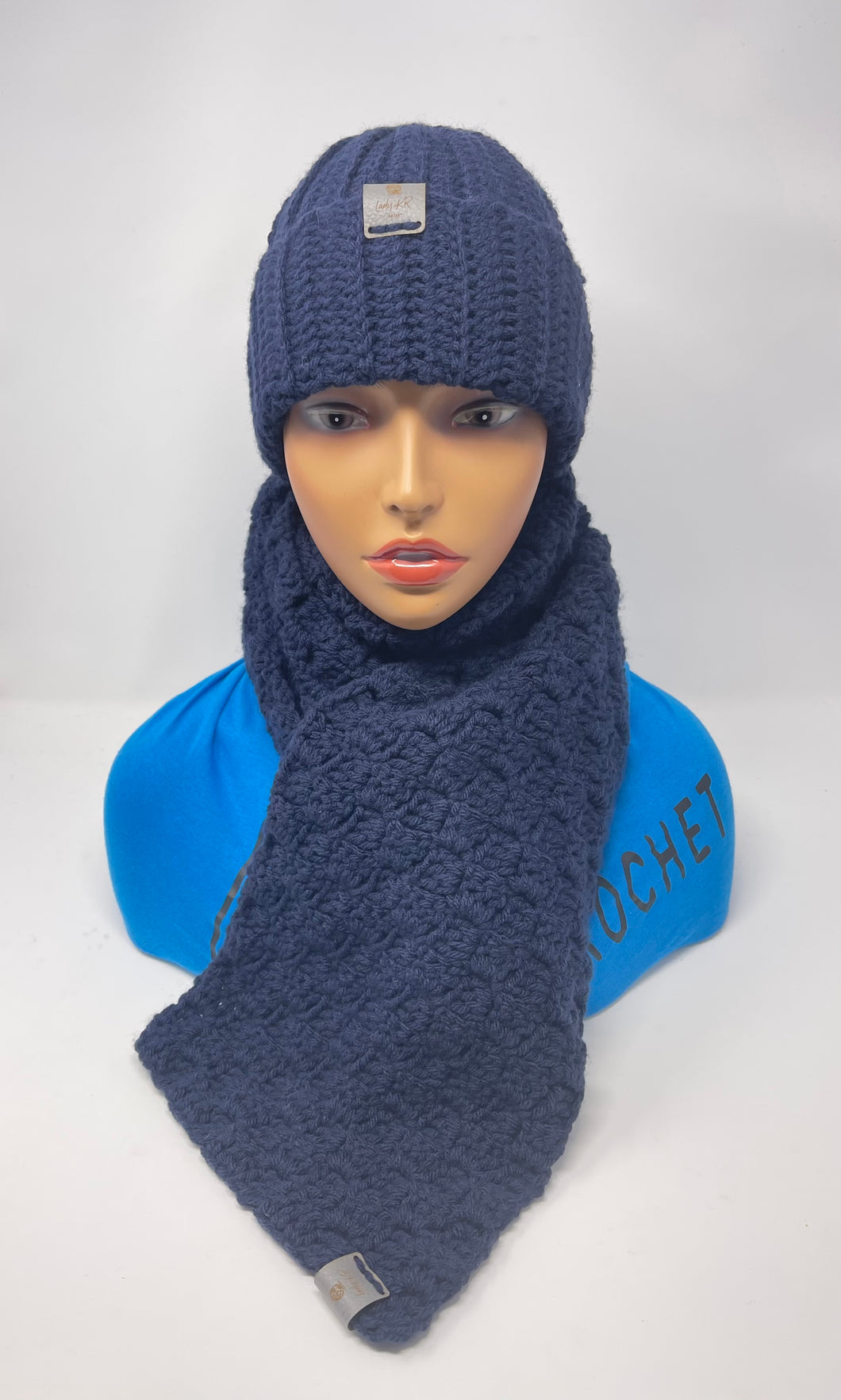 Blue Hat and scarf
