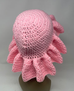 Crochet ruffle hat