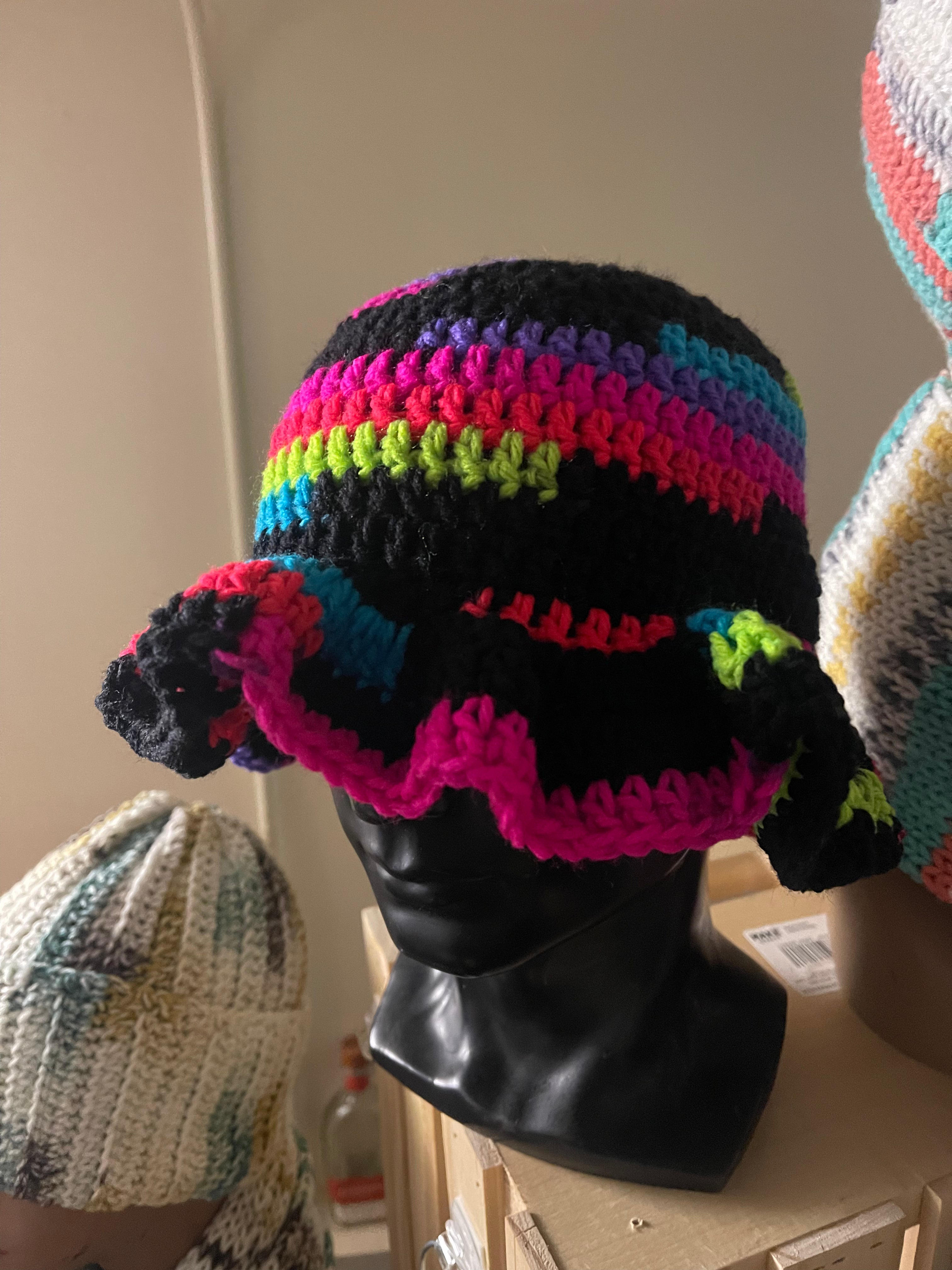 Crochet ruffle bucket hat – LadyKR Crochet