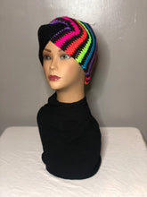 Load image into Gallery viewer, Neon Stripped Twisted Headband
